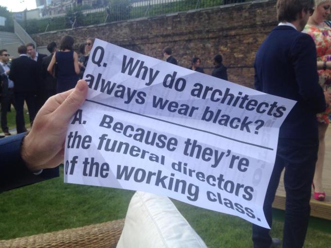 Why do architects wear black
