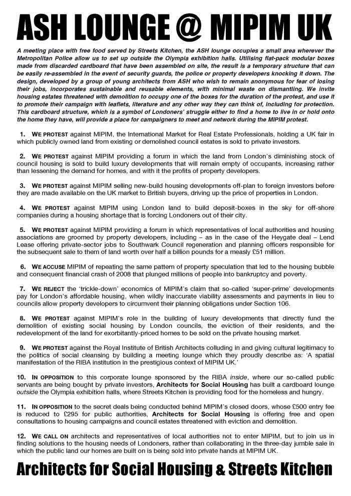 ASH lounge @ MIPIM UK