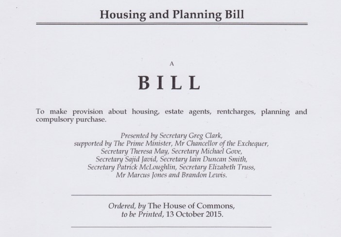 Housing and Planning Bill
