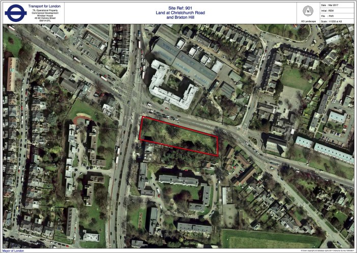 Transport for London, Aerial map, Christchurch Road