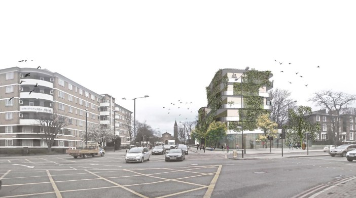 ASH, Brixton Gardens, architectural rendering by Leonie Weber