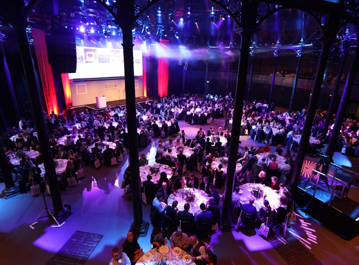 Stirling Prize award ceremony at the Roundhouse, 2018. Photograph by Andrew Hendry